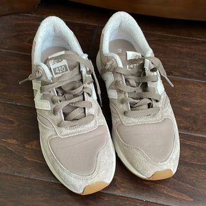 Taupe stylish suede, women’s new balance, running shoes